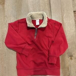 Carter's Cream and Red Fleece Jacket